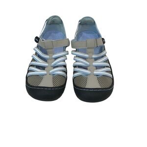 JSport by Jambu 7M Marley Slip one Sneakers Flats Blue Gray Mesh